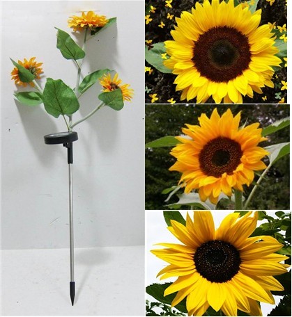 LTS001-3 LED Solar Sunflower Lights
